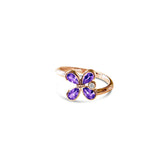 Bague Tanzanites et Diamant en Or - Milestone