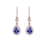 Boucles D'oreilles Tanzanite en Or