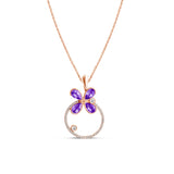 Collier en Or avec Tanzanites et Diamants - Milestone