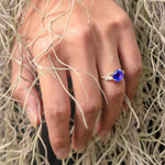 Bague en or 18 carats avec tanzanite et diamants - Politains