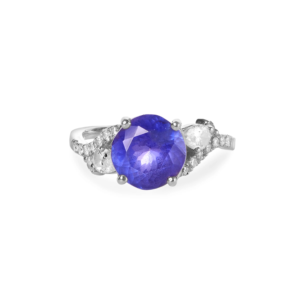 Bague tanzanite en platine