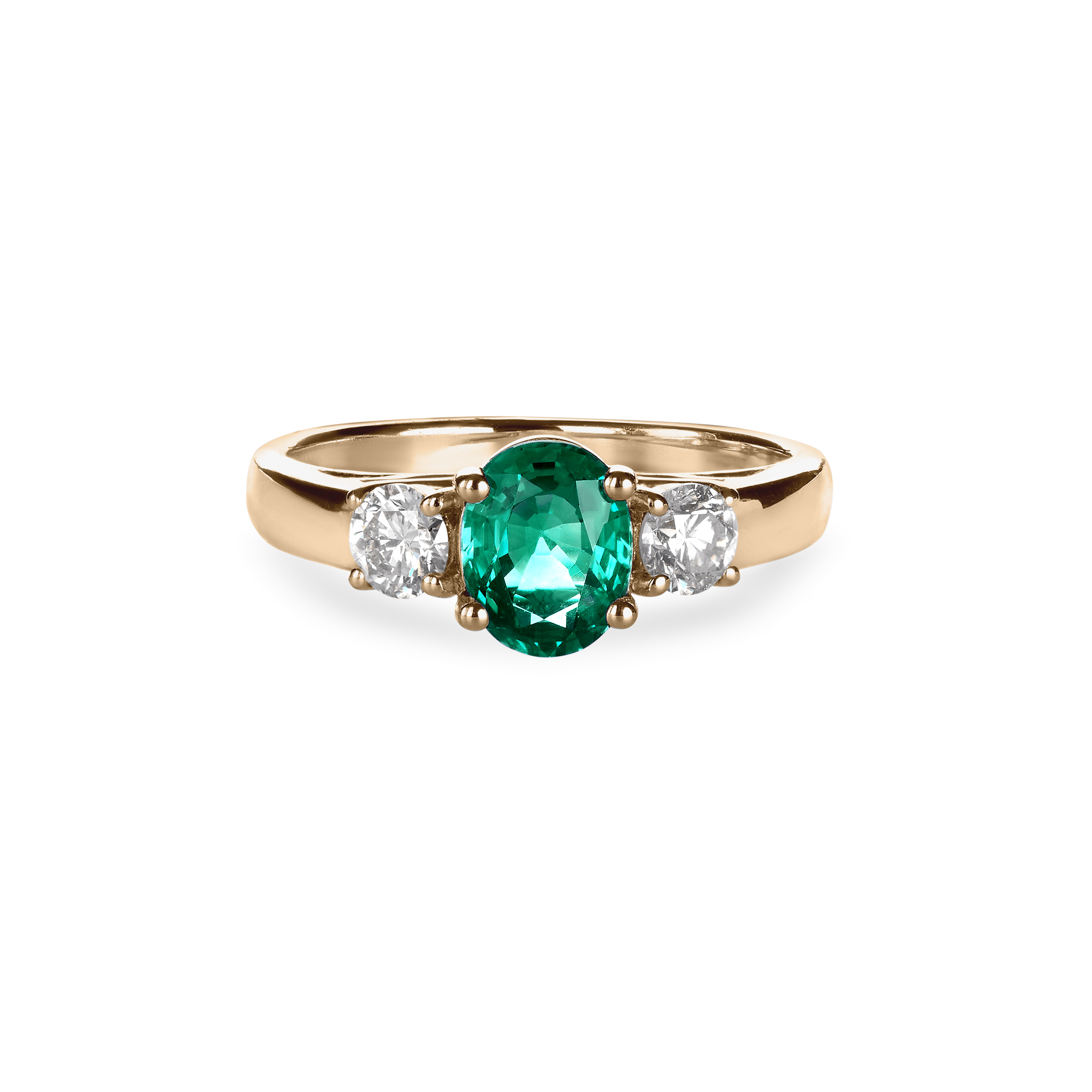Ring-emerald-sapphire-yellow-gold-trilogie-politains-8000000033-EMYG Ring-emerald-sapphire-yellow-gold-trilogie-politains-8000000033-EMYG