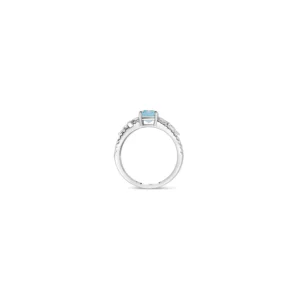 Bague aigue marine or blanc 18 carats Joanna 2 Bague aigue marine or blanc 18 carats Joanna 2