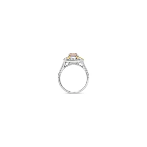 Bague morganite 18 carats Majestueuse 3 Bague morganite 18 carats Majestueuse 3