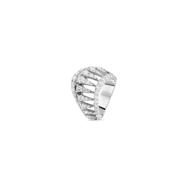 Bague or blanc 18 carats Pegase